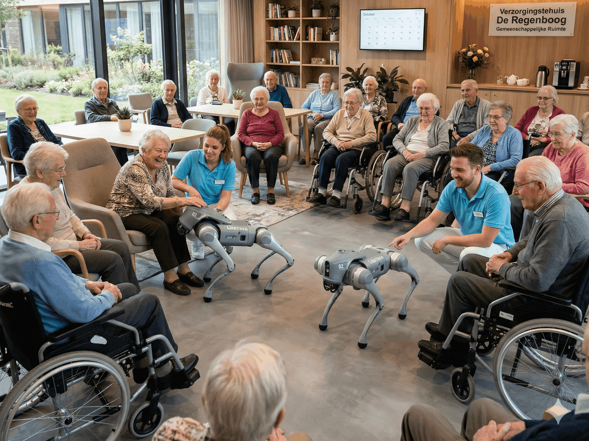 robot hond in de zorg